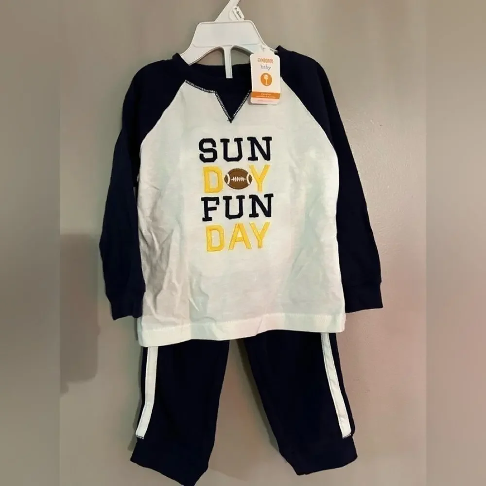 GYMBOREE BOYS SHIRT WITH MATCHING PANTS SIZE 18-24 MONTHS NWT